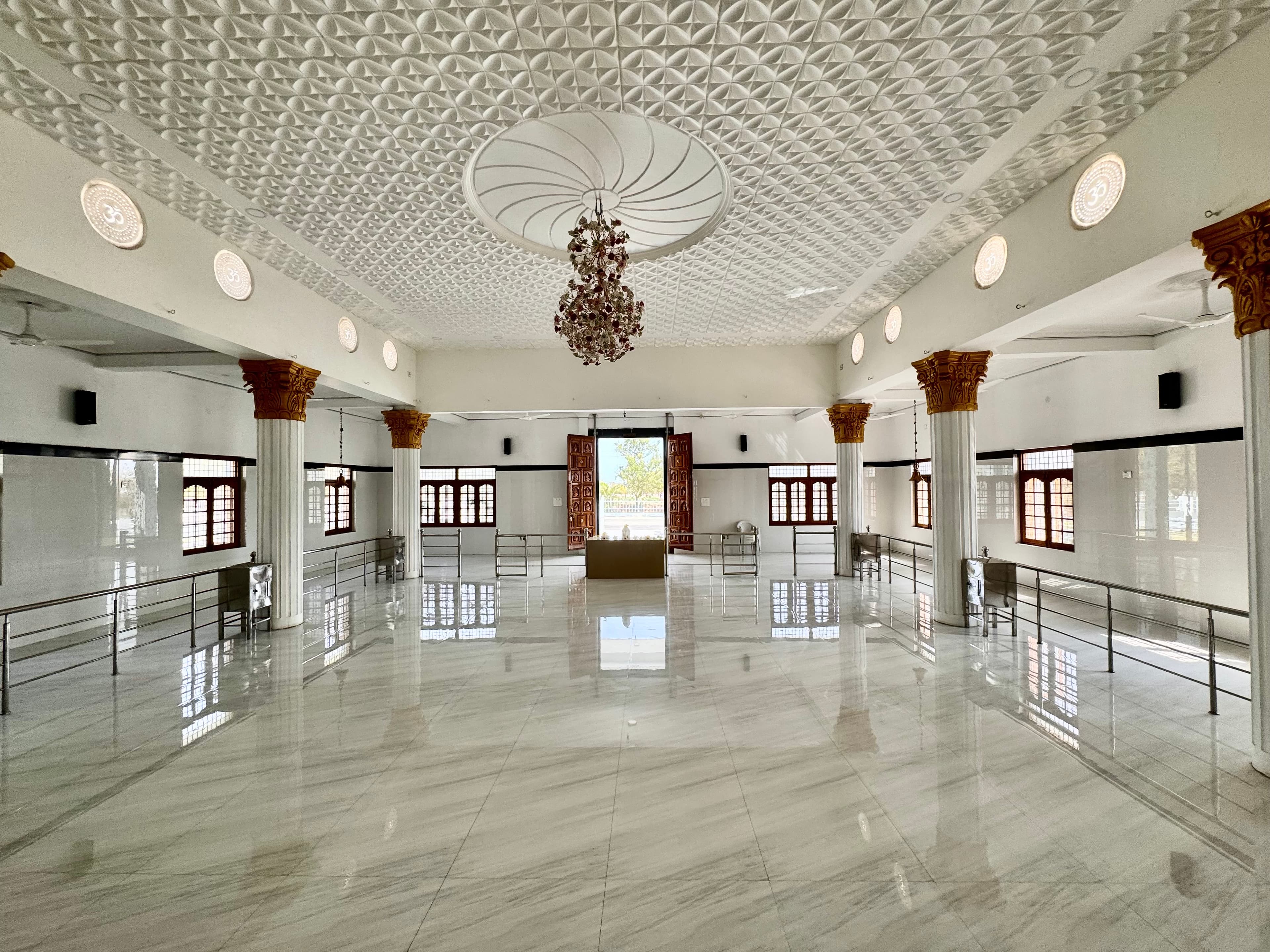 Traditional temple architecture and sacred healing spaces